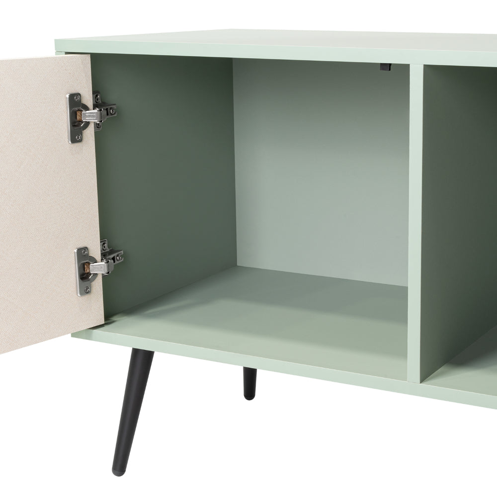 Rack Tv65 Vulcan Una Puerta, Agave Y Toquilla