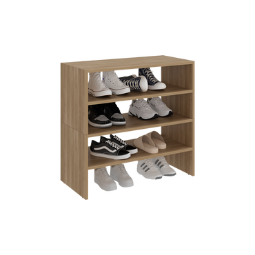 Modulo Zapatero Z-72 Apilable Cuatro Niveles, Fresno