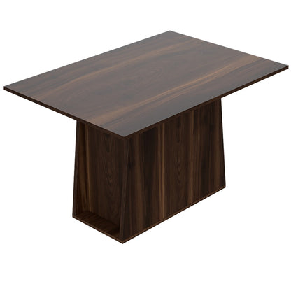Mesa de Comedor Manchester Color Habano Para Sala De Estar