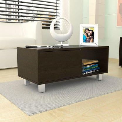 Mesa de Centro Torence Color Wengue Negro Para Sala De Estar