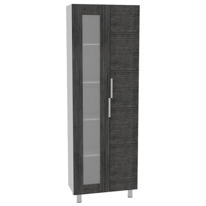 Mueble Alacena Fendi Color Roble Gris y Blanco Para Cocina