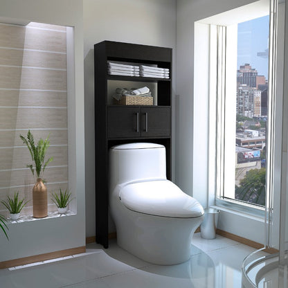 Optimizador de Baño Madrid Color Wengue y Negro Para Baño