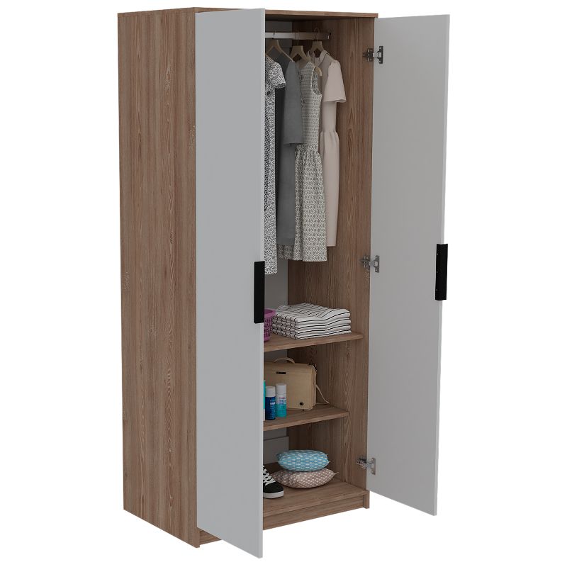 Closet Kaia Color Miel y Blanco Para Dormitorio