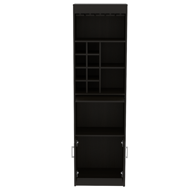 Bar Syrah Color Wengue y Negro Para Sala De Estar