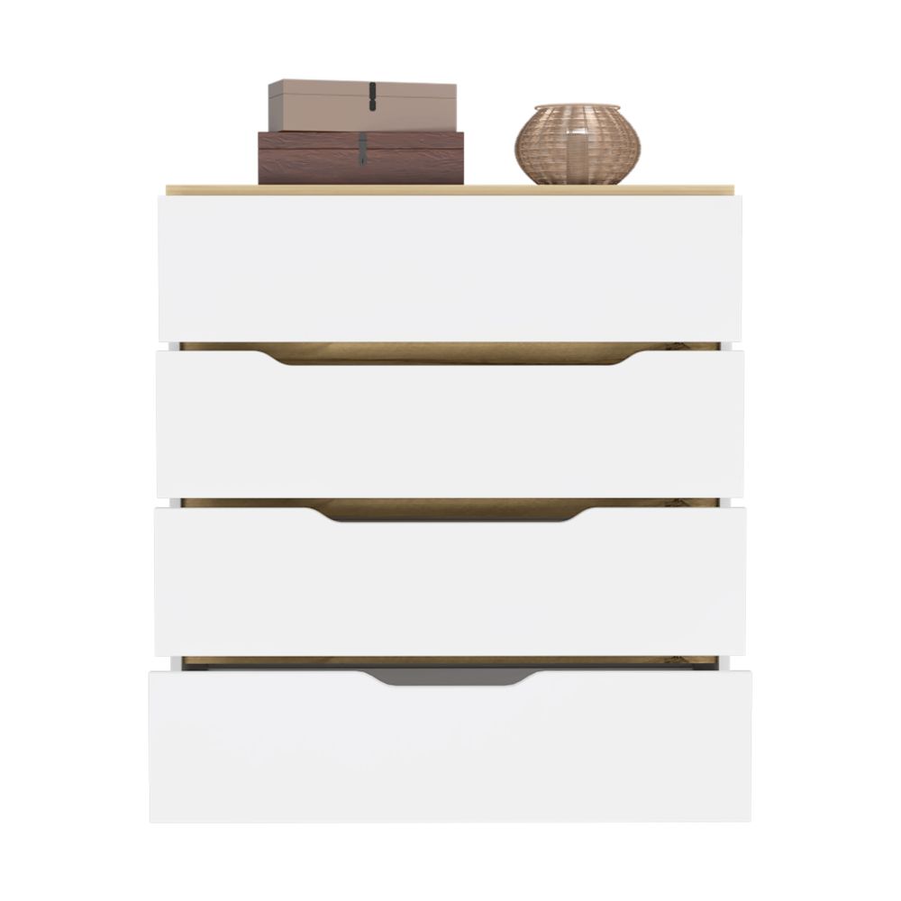 Cómoda Z Color Blanco y Duna Para Dormitorio