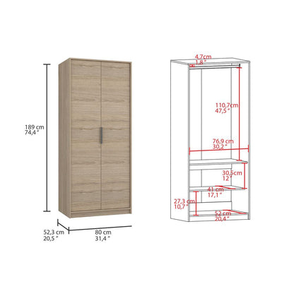 Closet Kaia Color Blanco Marqueza Para Dormitorio