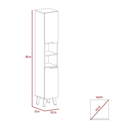 Columna para Baño Modelo Laurent Color Plomo y Duna Para Baño