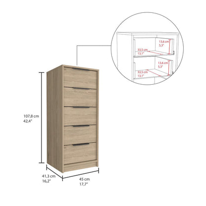 Cómoda Kaia Color Rovere Para Dormitorio