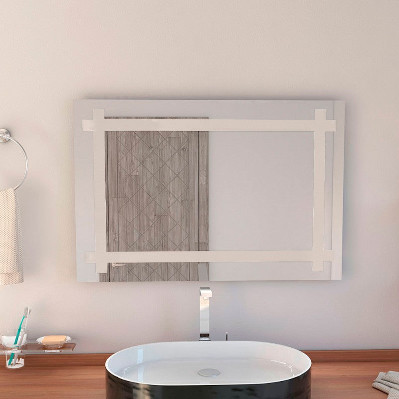 Espejo Broni Color Gris Para Baño
