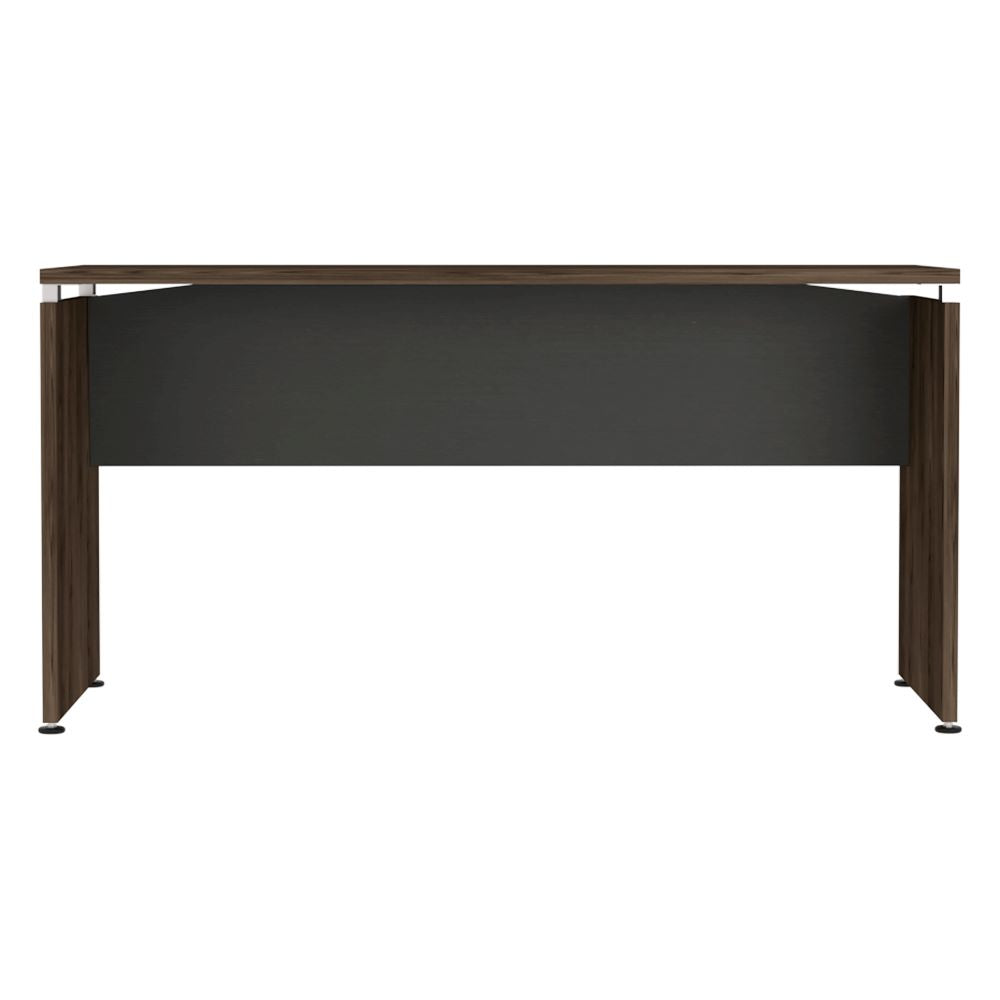 Mesa Escritorio Home Office Color Negro Soft y Coñac Para Oficina
