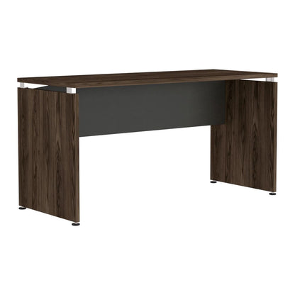 Mesa Escritorio Home Office Color Negro Soft y Coñac Para Oficina