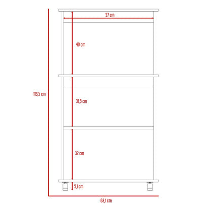 Mueble de Cocina Kitchen Color Blanco y Wengue Para Cocina