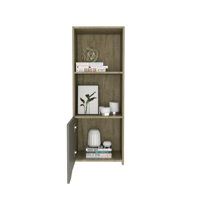 Mueble Alto Auxiliar Obregon Color Duna y Taupe Para Sala De Estar