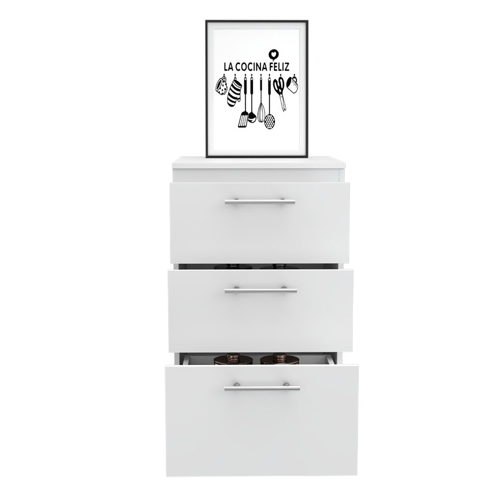 Mueble Inferior Manchester Color Blanco Para Cocina