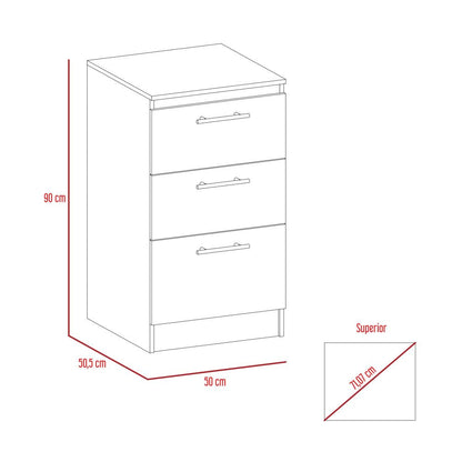 Mueble Inferior Manchester Color Wengue Para Cocina