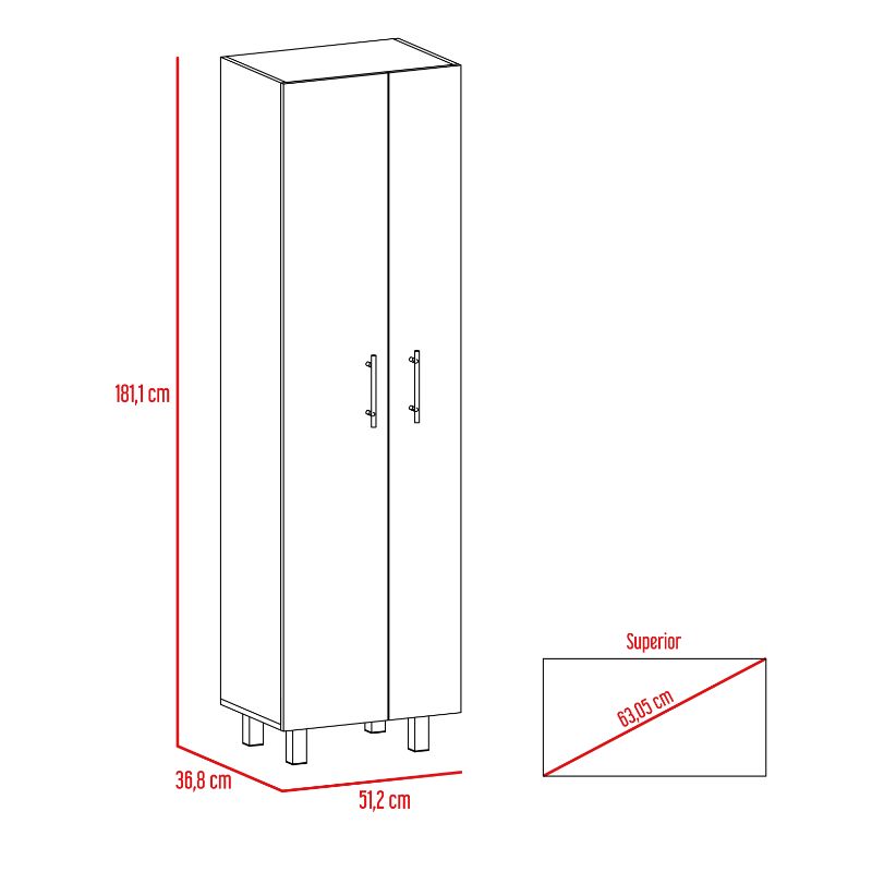 Mueble de Aseo Nala Color Blanco Marquez Para Cocina