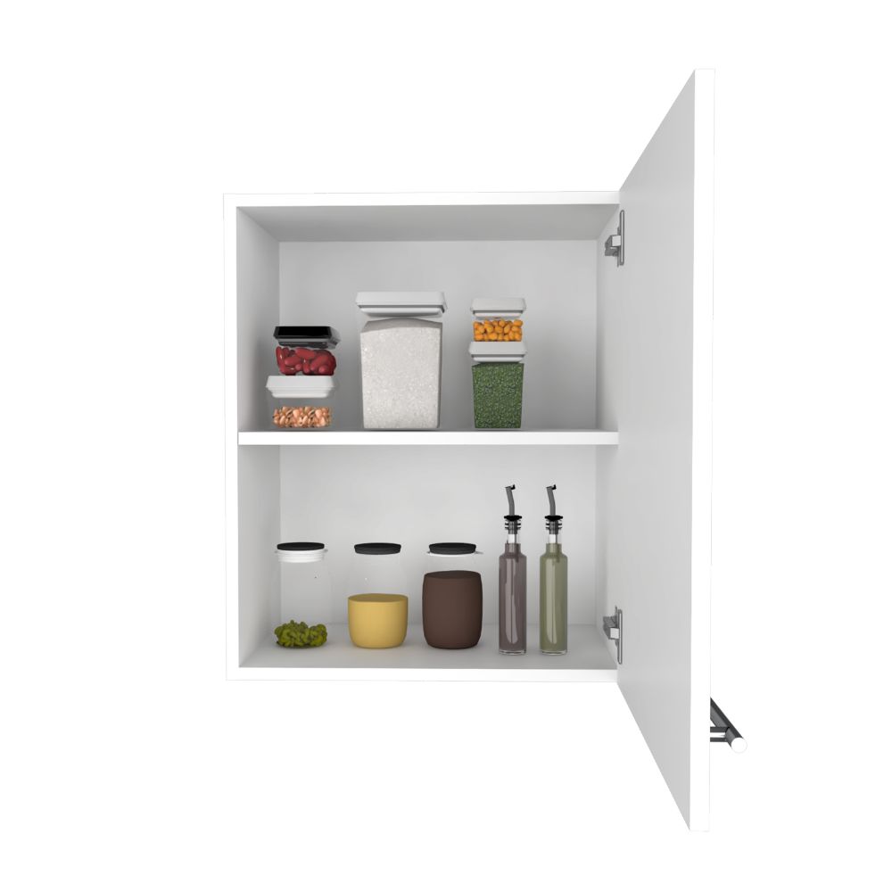 Mueble Aéreo Puerta Derecha Manchester Color Blanco Para Cocina