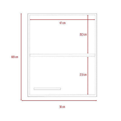 Mueble Aéreo Puerta Derecha Manchester Color Blanco Para Cocina