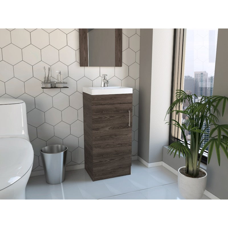 Mueble de Lavamanos Madrid Color Coñac Para Baño