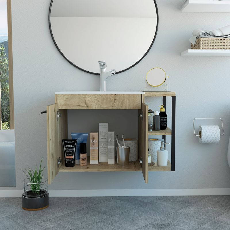 Mueble Lavamanos Khari Color Duna Para Baño