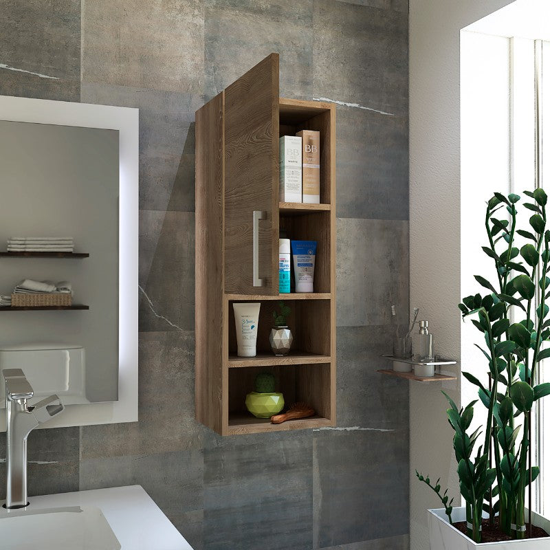 Mueble Auxiliar Barcelona Color Miel Para Baño