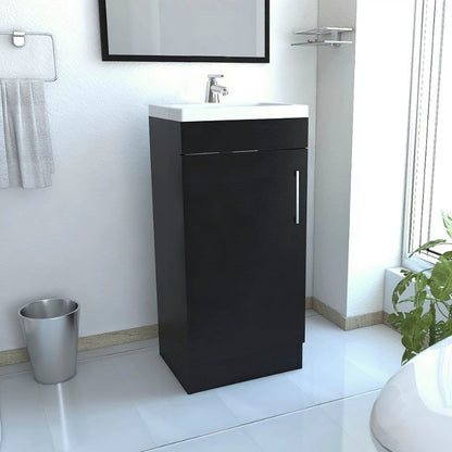 Mueble de Lavamanos Madrid Color Wengue Para Baño