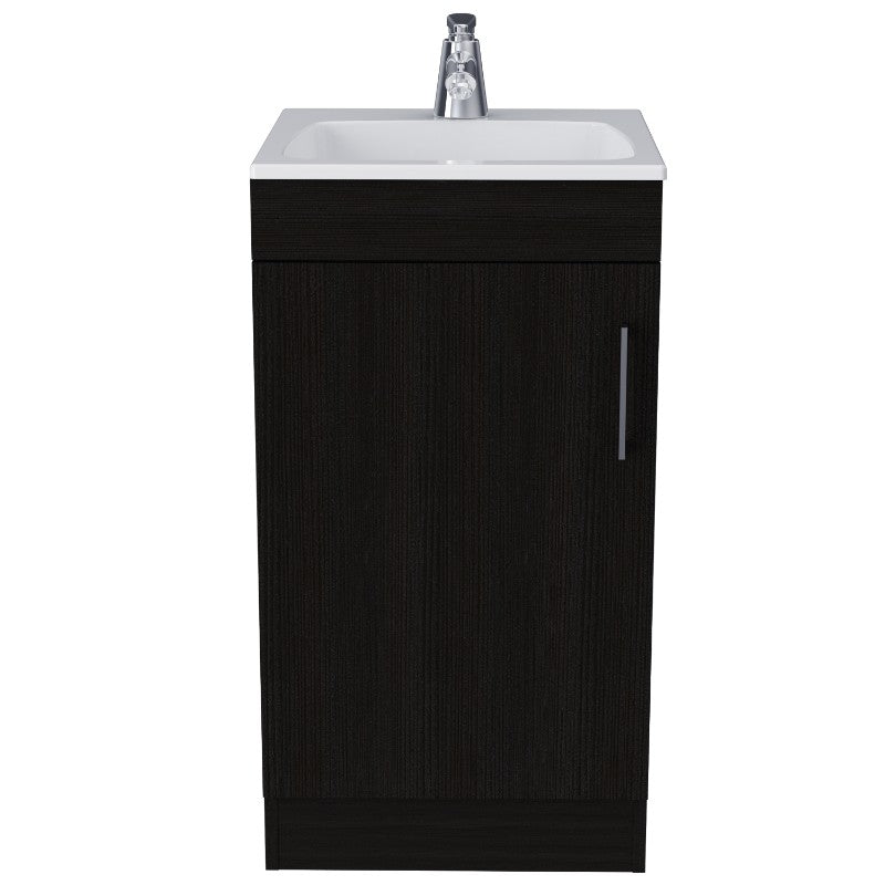 Mueble de Lavamanos Madrid Color Wengue Para Baño