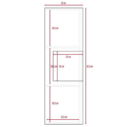 Optimizador de Baño Vanguard Color Rovere y Blanco Para Baño