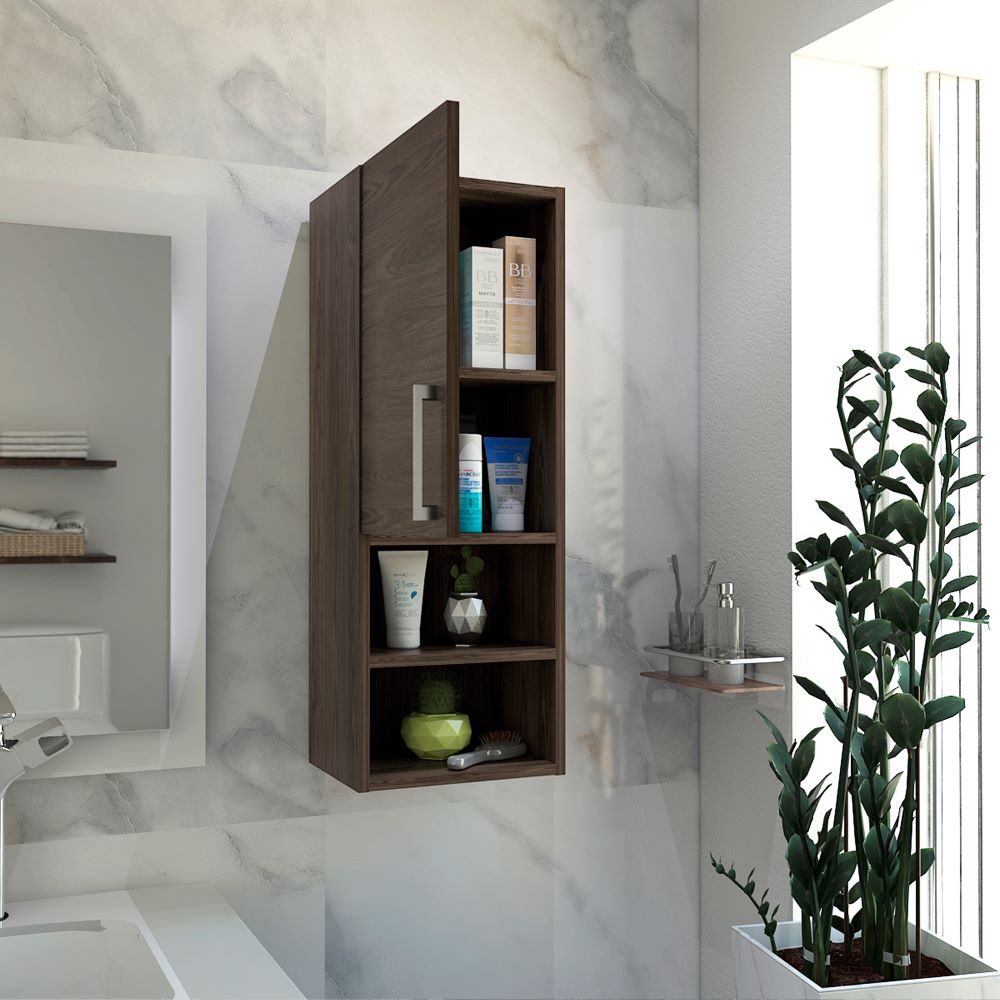 Mueble Auxiliar de Baño Barcelona Color Coñac Para Baño