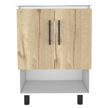 Mueble Lavamanos Bath BI Color Blanco y Duna Para Baño