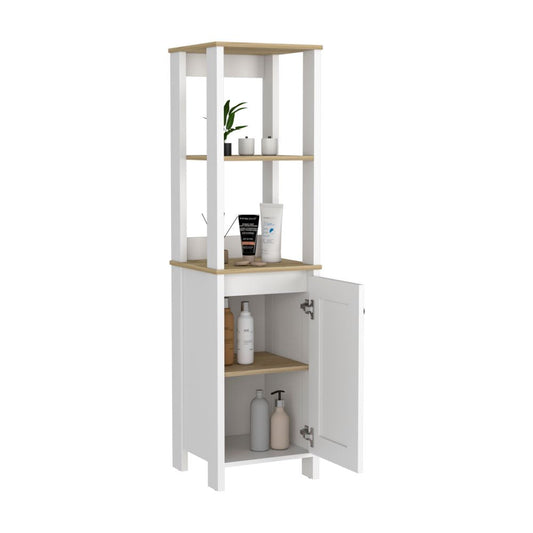 Mueble Optimizador Bath BI Color Duna y Blanco Para Baño