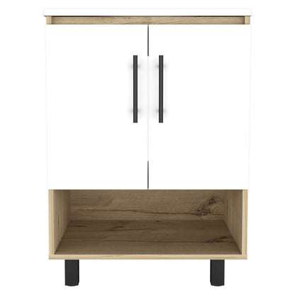 Mueble Optimizador Lavamanos Bath Bi Color Duna y Blanco Para Baño