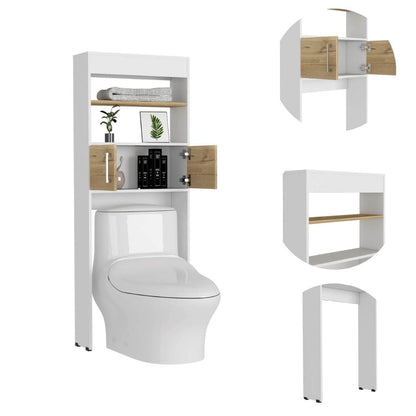 Mueble Optimizador Wc Bath BI Color Blanco y Duna Para Baño