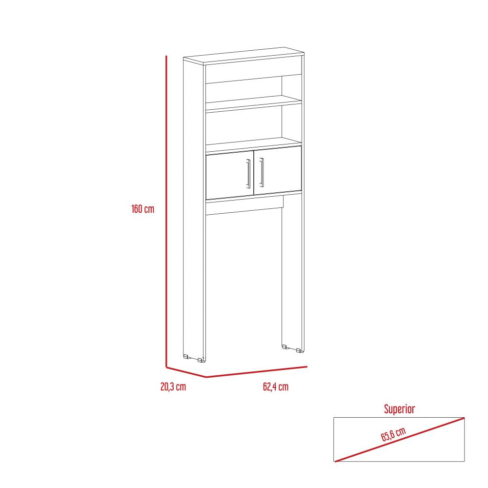 Mueble Optimizador Wc Bath BI Color Blanco y Duna Para Baño