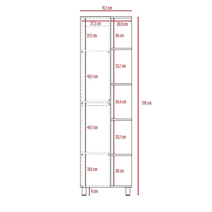 Optimizador Bath 300 Color Rovere y Blanco Para Baño